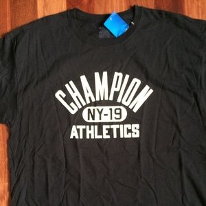 Men's Champion t-shirt Black 2XL NWT